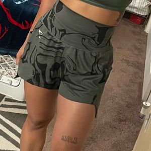 Gym shark  POWER JACQUARD SHORTS blue